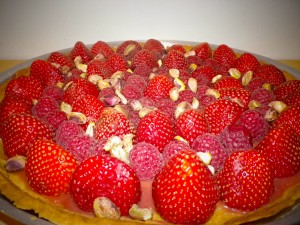 Tarte fraises framboises2
